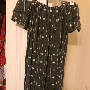 TopShop off the shoulder dress